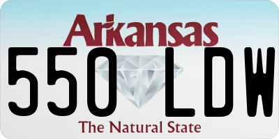 AR license plate 550LDW