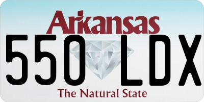 AR license plate 550LDX