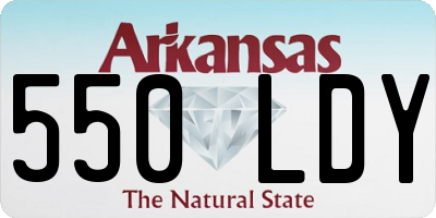 AR license plate 550LDY