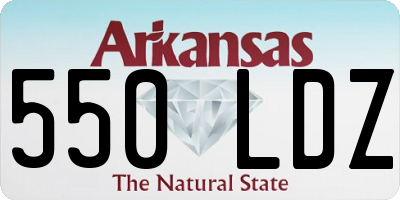 AR license plate 550LDZ