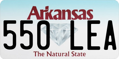 AR license plate 550LEA