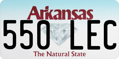 AR license plate 550LEC
