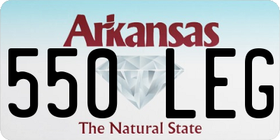 AR license plate 550LEG