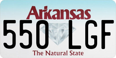 AR license plate 550LGF