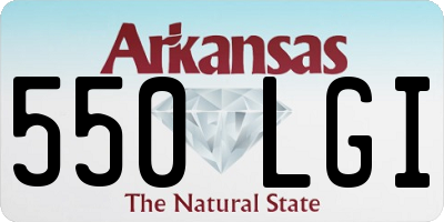AR license plate 550LGI
