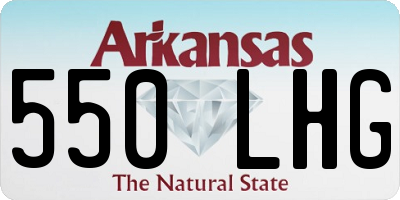 AR license plate 550LHG