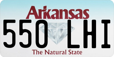 AR license plate 550LHI