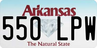 AR license plate 550LPW