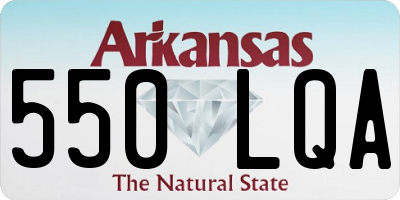 AR license plate 550LQA