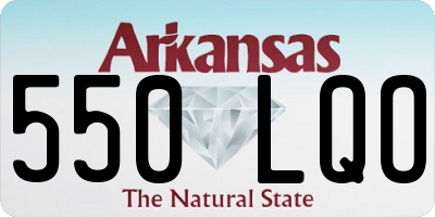 AR license plate 550LQO