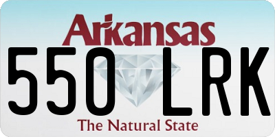 AR license plate 550LRK