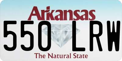 AR license plate 550LRW
