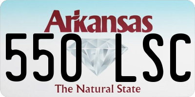 AR license plate 550LSC