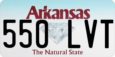 AR license plate 550LVT