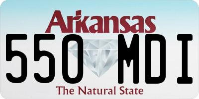 AR license plate 550MDI