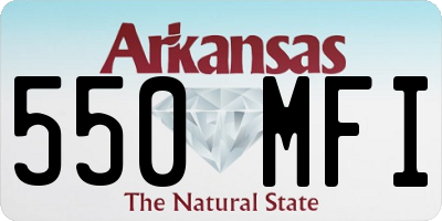 AR license plate 550MFI