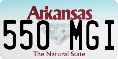 AR license plate 550MGI