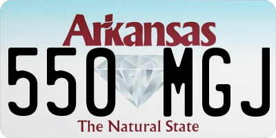 AR license plate 550MGJ