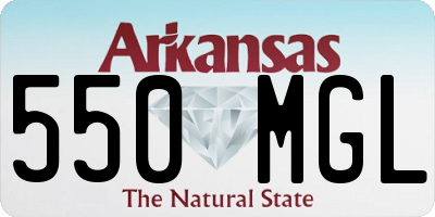 AR license plate 550MGL