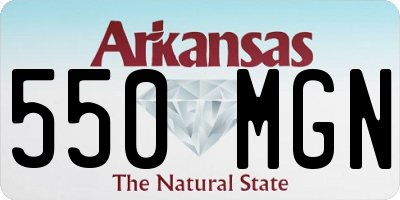 AR license plate 550MGN