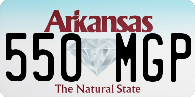 AR license plate 550MGP