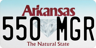 AR license plate 550MGR