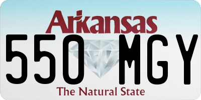 AR license plate 550MGY