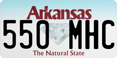 AR license plate 550MHC
