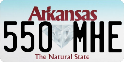 AR license plate 550MHE