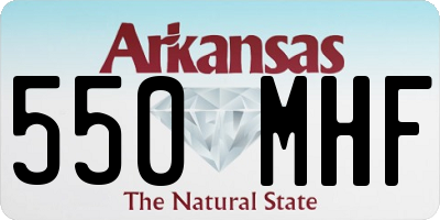 AR license plate 550MHF