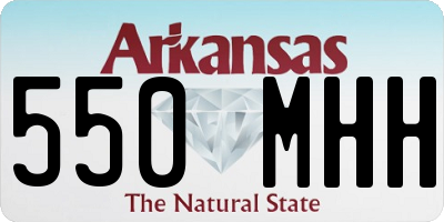 AR license plate 550MHH