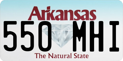 AR license plate 550MHI
