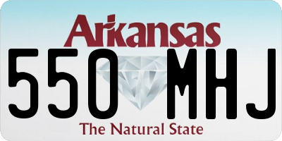 AR license plate 550MHJ