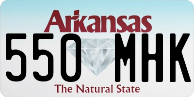 AR license plate 550MHK