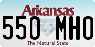 AR license plate 550MHO