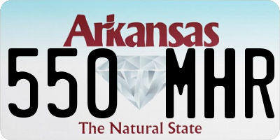 AR license plate 550MHR