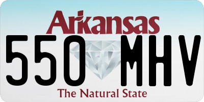 AR license plate 550MHV