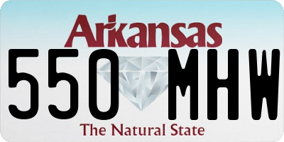 AR license plate 550MHW