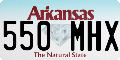 AR license plate 550MHX