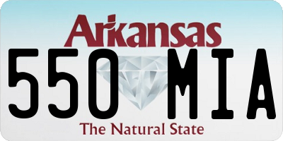AR license plate 550MIA