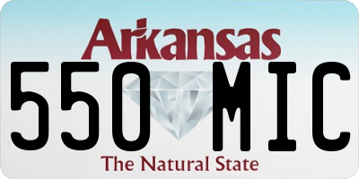 AR license plate 550MIC