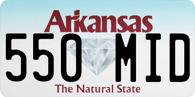AR license plate 550MID
