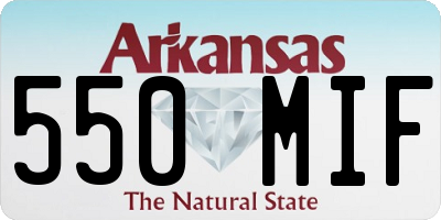 AR license plate 550MIF