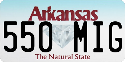 AR license plate 550MIG