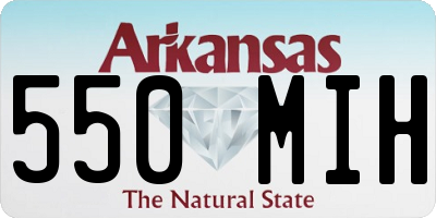 AR license plate 550MIH