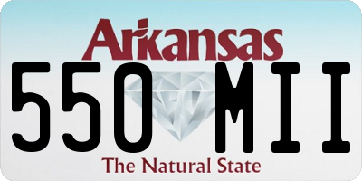 AR license plate 550MII