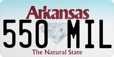 AR license plate 550MIL