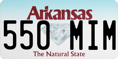 AR license plate 550MIM