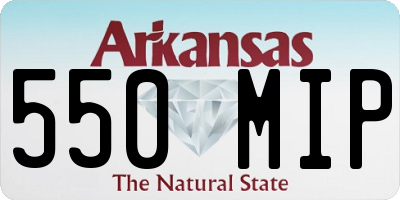 AR license plate 550MIP