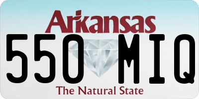 AR license plate 550MIQ